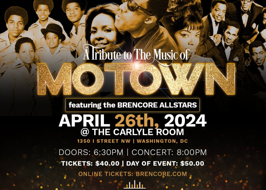 BRENCORE Entertainment Present “A Tribute to the Music of MOTOWN” featuring THE BRENCORE ALLSTARS BAND