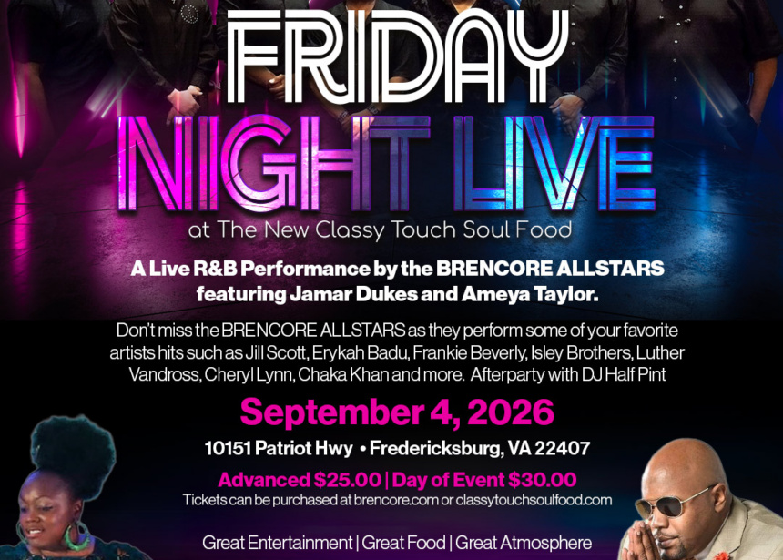 Friday Night Live at the New Classy Touch Soul Food